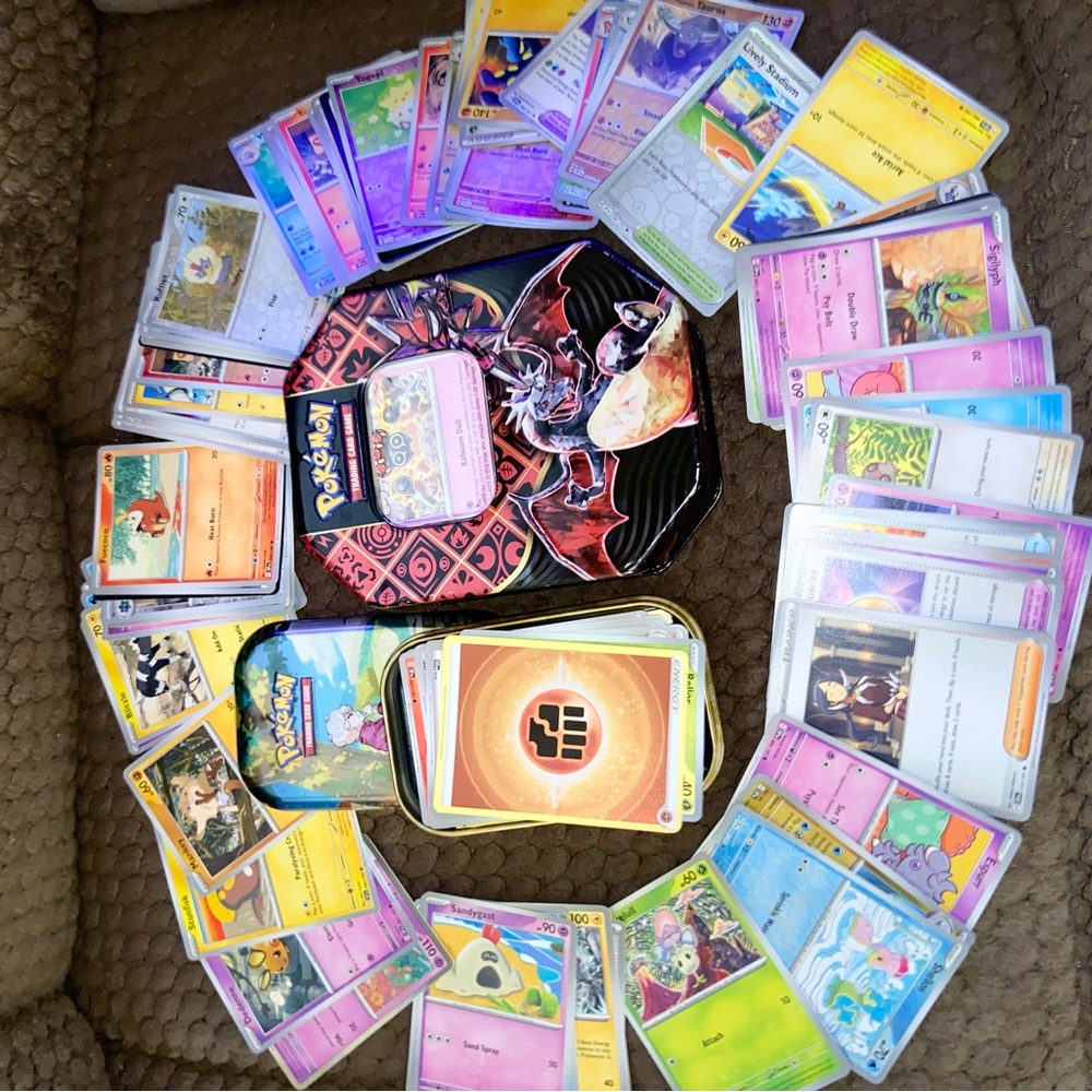 Pokemon Card Set with Colorful Designs
